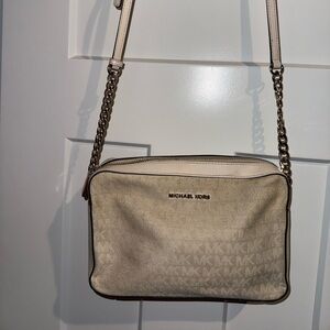 Michael Kors Cream Crossbody Bag